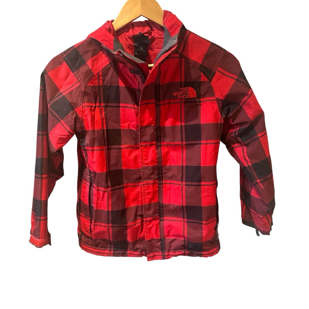 The North Face X Black Red Buffalo Plaid Jacket Size‎ 7/8 No Inner Vest
